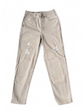 Wild Fable Beige Distressed Straight Leg Jeans Size 2